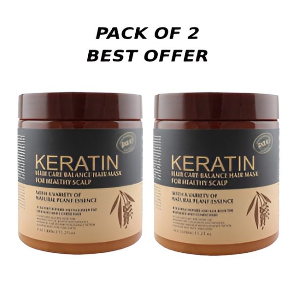 Pack Of 2 | Nourishing Keratin Hair Mask Treatment